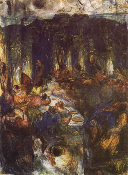 Paul Cezanne The Orgy or the Banquet China oil painting art